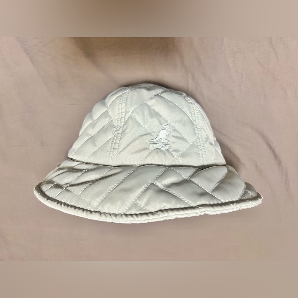 New Kangol Hat Quilted Bucket Hat Gap Cable Knit Poof Beanie pom pom hat - Picture 7 of 13